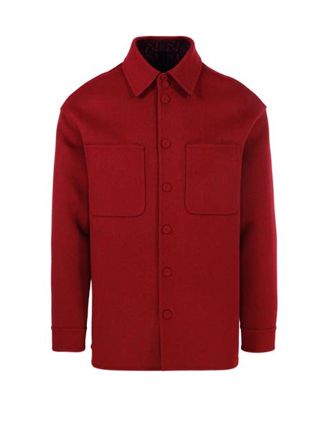 fendi reversible jacket red|fendi men's outerwear.